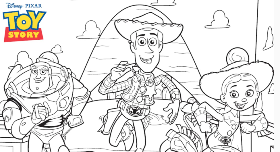 Dibujo para Colorear :: Toy Story - La Tahona Golf Club